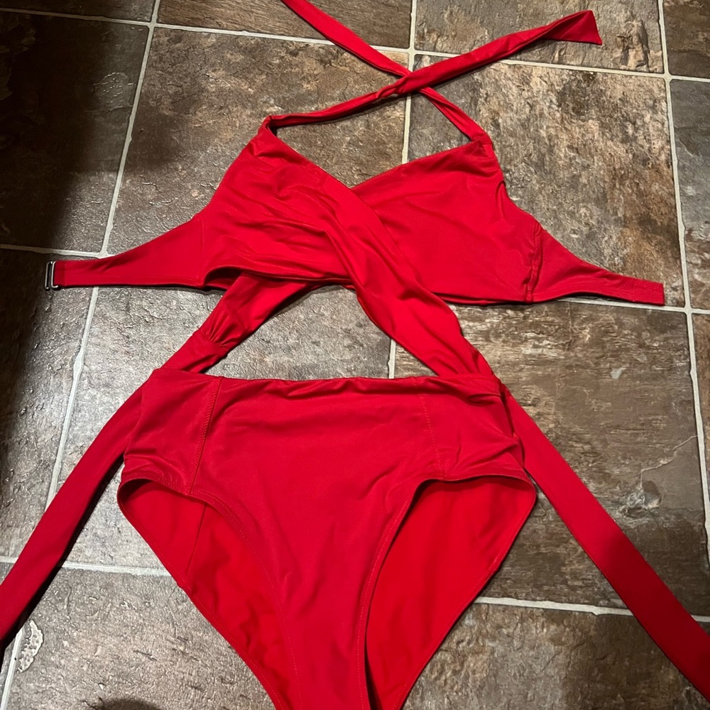 Stylish Red Swimsuit